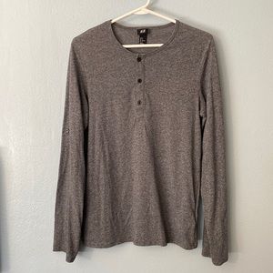 H&M Button-Up Collar Long Sleeve Top